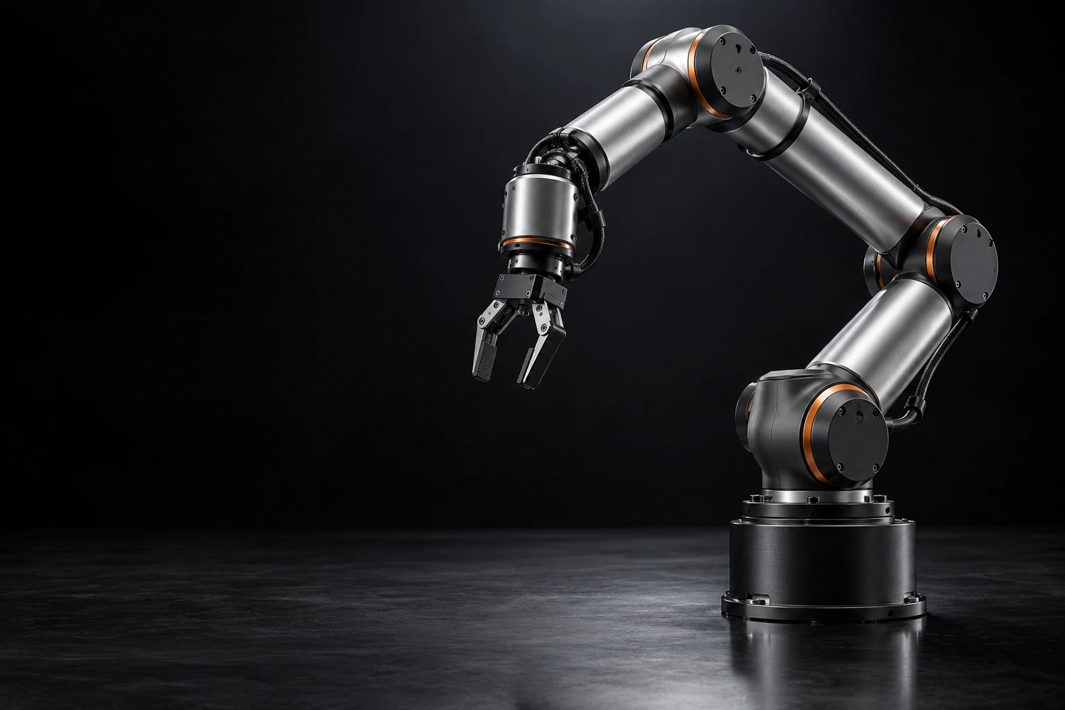 YNOT collaborative robot design concept in titanium and graphite